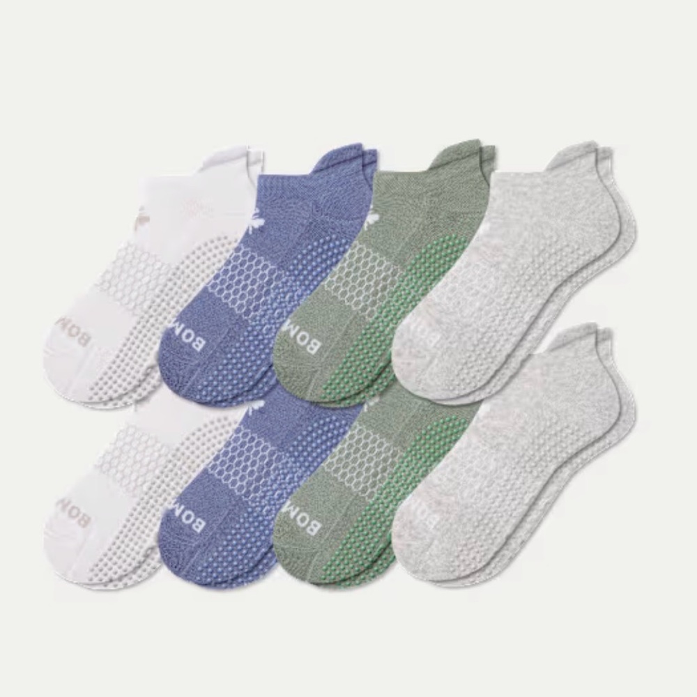 Bombas Grippers No-Show Socks pack of 3 size medium